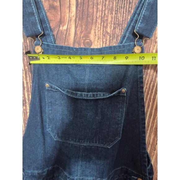ASOS Overalls Womens Size 8 Denim Jean Bib Slim Leg Button Side - Picture 10 of 10